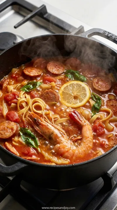 Magical One-Pot Pasta Recipes for Easy Family Dinners - cooking process