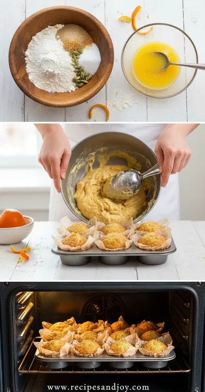Orange Cardamom Muffins