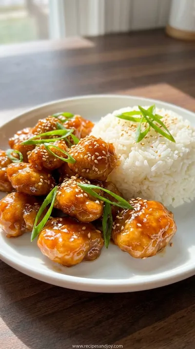 Sweet and Spicy Orange Chicken - Better Than Takeout - ready to serve