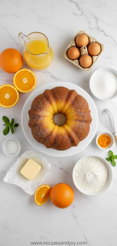 Delicious Orange Juice Cake - cooking process