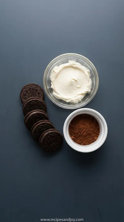 Easy Oreo Balls Recipe: Homemade Chocolate Treats - ingredients preparation
