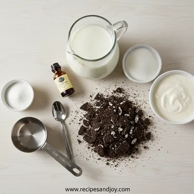 Oreo Cookie Ice Cream – Quick And Creamy - cooking process
