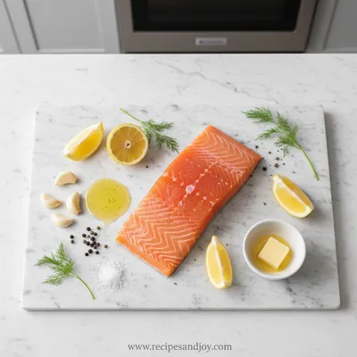 15-Minute Easy Oven Baked Salmon - cooking process