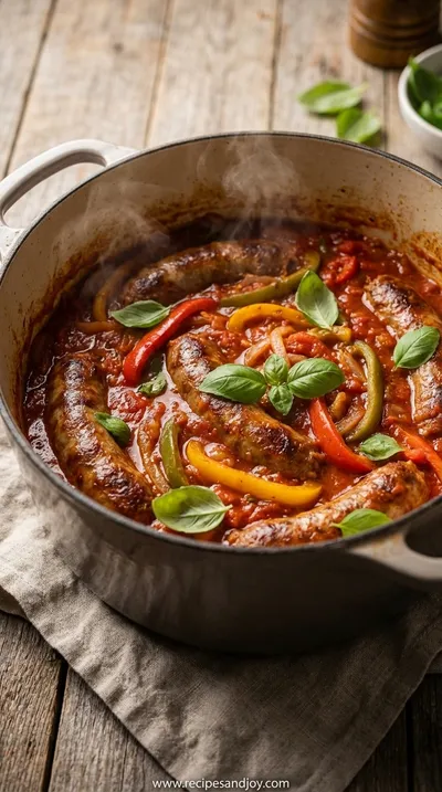 Oven-Baked Sausage & Pepper Sunday Sauce Recipe