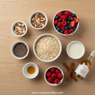 Easy Overnight Oats Recipes: 6 Delicious Flavors - ingredients preparation