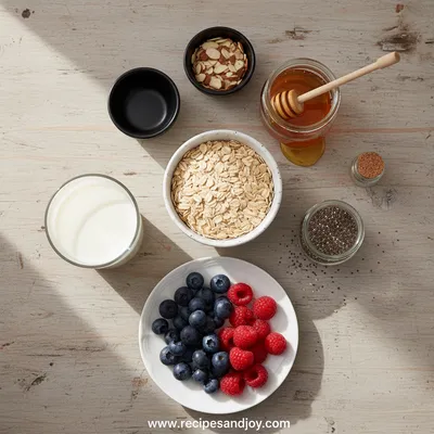 Healthy Overnight Oats Recipe: Easy Breakfast Option - ingredients preparation
