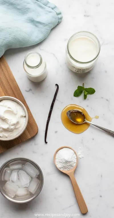 Paleo Vanilla Ice Cream Recipe - cooking process