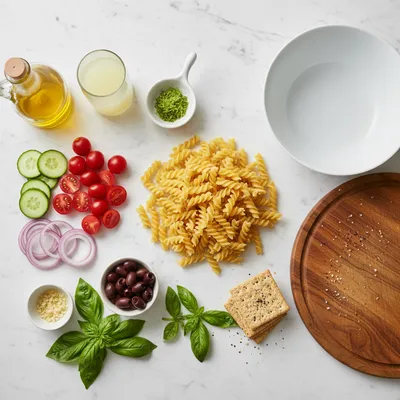 Secret Ingredient Makes This Pasta Salad So Good - cooking process