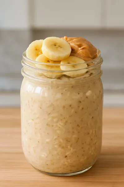 Peanut Butter Banana Overnight Oats