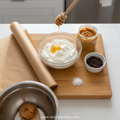 Peanut Butter Chocolate Greek Yogurt Bark - cooking process