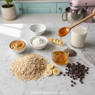 Peanut Butter Protein Oatmeal Cups - cooking process