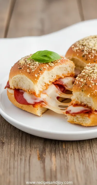 Pepperoni Pizza Sliders: Easy Pull-Apart Appetizer - ready to serve