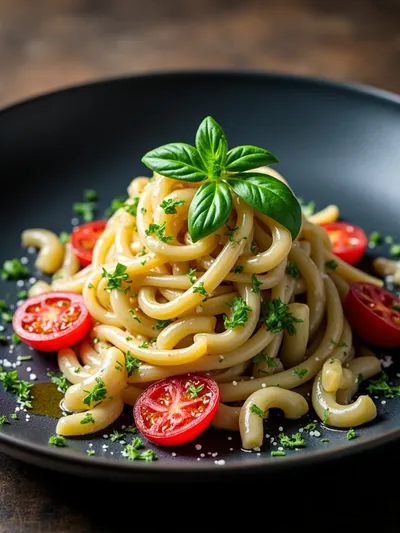 Peseto Pasta Salad with Tomatoes & Mozzarella - ready to serve