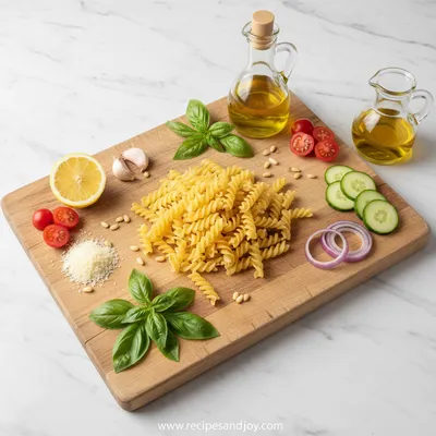 Pesto Pasta Salad Recipe - cooking process