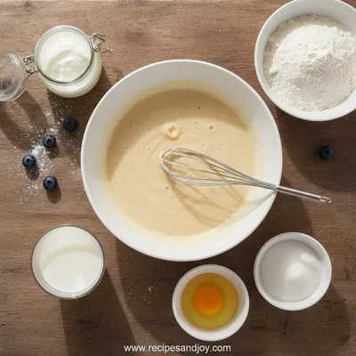Pfannkuchen Recipe With Natural Yogurt - cooking process