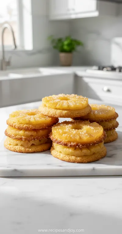 Pineapple Upside Down Sugar Cookies