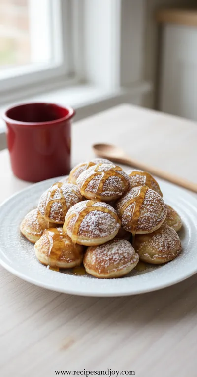 Poffertjes (Dutch Pancakes) - ready to serve