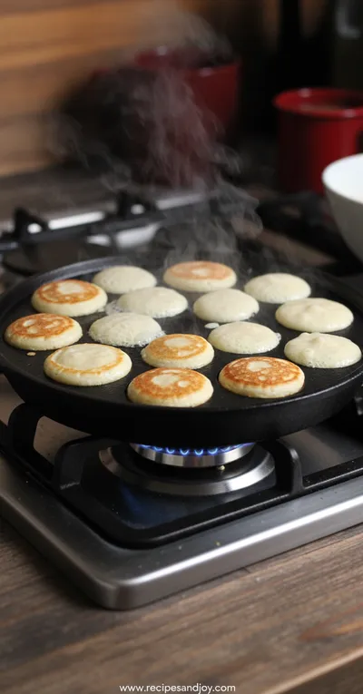Poffertjes (Dutch Pancakes) - ingredients preparation