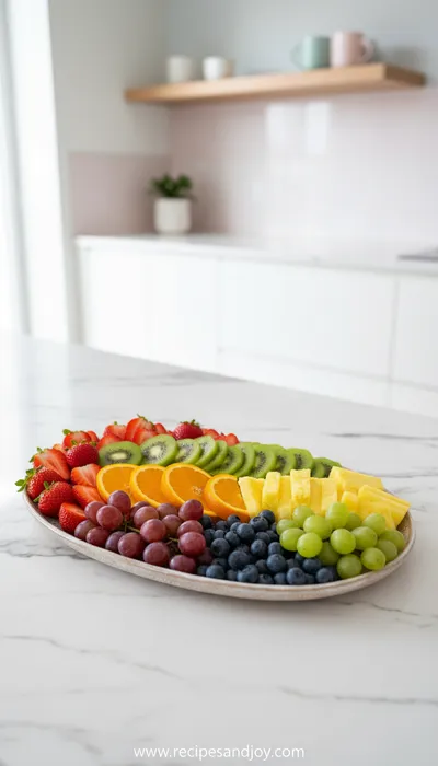 Rainbow Fruit Platter – Colorful Healthy Dessert