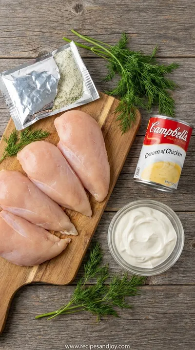 Ranch Chicken Crockpot: Easy Crack Chicken Recipe - ingredients preparation