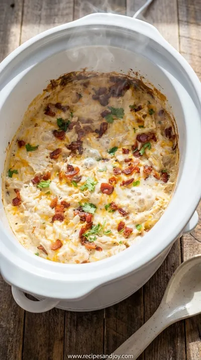 Ranch Chicken Crockpot: Easy Crack Chicken Recipe - cooking process