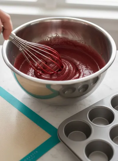 Red Velvet Cake Minis - ingredients preparation