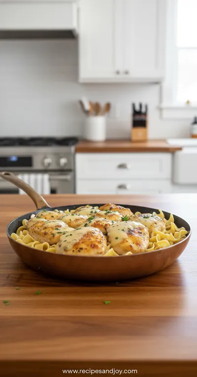 Savory One-Pan Chicken With Buttered Noodles