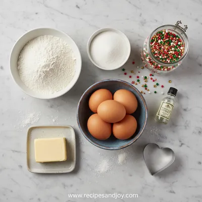 Seasonal Cookies Recipe - ingredients preparation