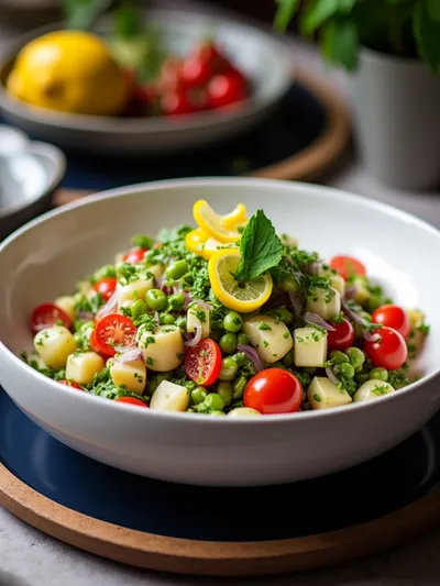 Easy Shirazi Salad Recipe - cooking process
