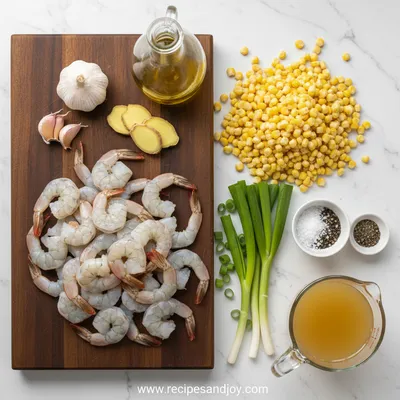 Shrimp and Corn Soup - cooking process