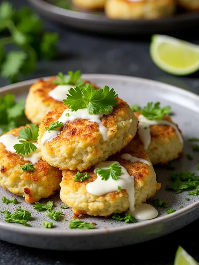 Shrimp Fritters With Lime Mayonnaise - cooking process