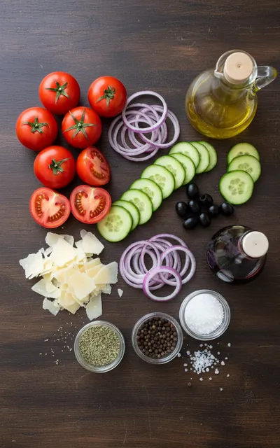 Simple Italian Salad – Easy Side Dish - cooking process