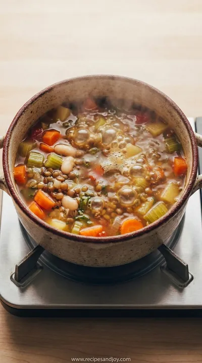 Perfect Simple Vegetable Soup Recipe - cooking process