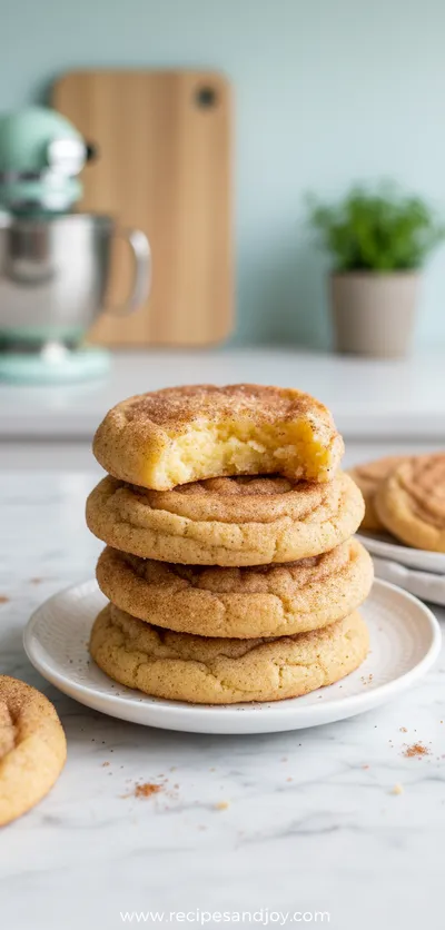 Perfectly Soft and Chewy Snickerdoodle Cookies