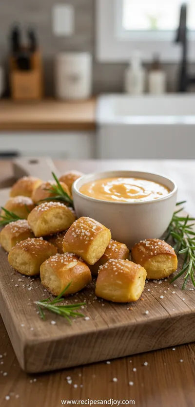 Homemade Soft Pretzel Bites Recipe - ready to serve