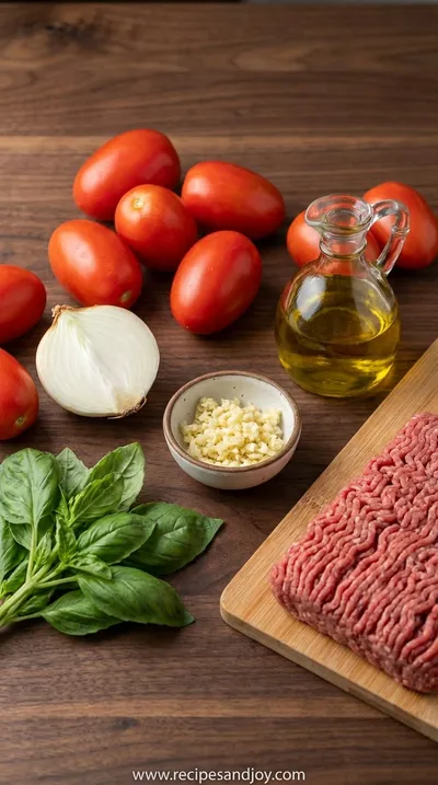 Spaghetti Sauce from Scratch: Easy Homemade Recipe - ingredients preparation