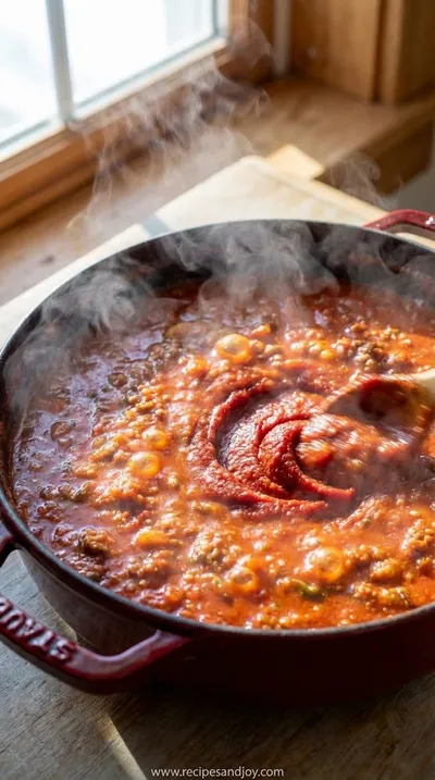 Spaghetti Sauce from Scratch: Easy Homemade Recipe - cooking process
