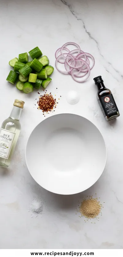 Spicy Cucumber Salad – Quick Healthy Side - cooking process