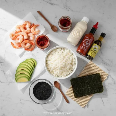 Spicy Shrimp Sushi Stacks – Easy Everyday Dinner - cooking process