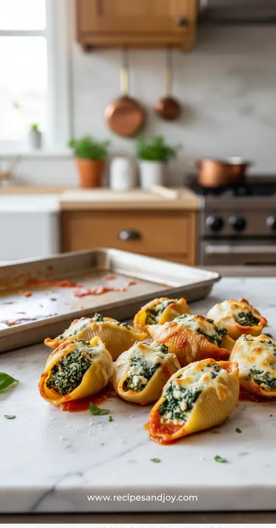 Spinach and Ricotta Stuffed Shells – Easy Healthy Dinner
