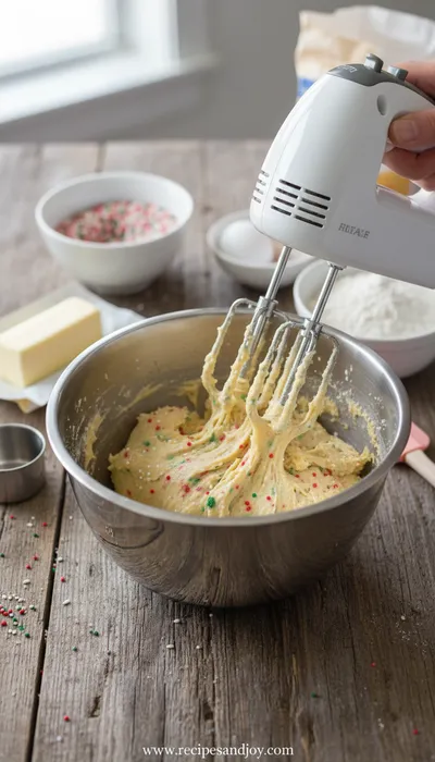 Festive Sprinkle Sugar Cookies - ingredients preparation