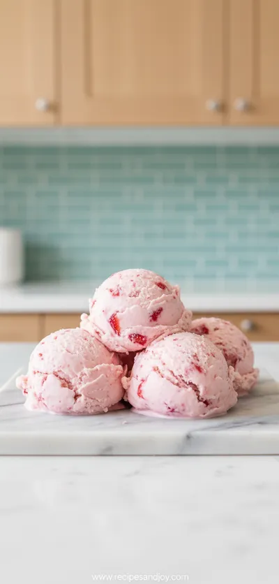 Homemade Strawberry Ice Cream