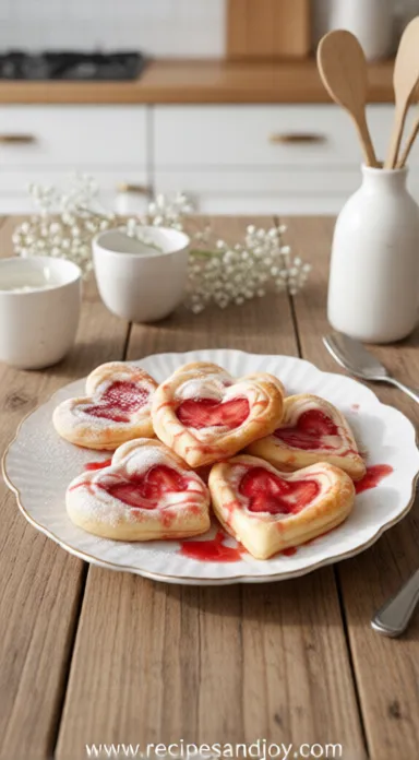 Strawberry Puff Pastry Danishes - ready to serve