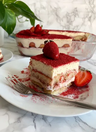 Strawberry Tiramisu – Easy Sweet Treat - ready to serve