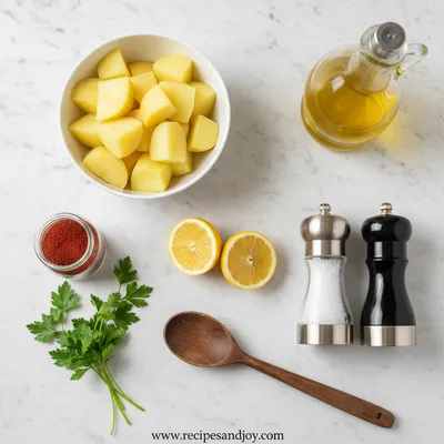 Sumac Potato Salad - cooking process