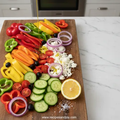 Sweet Pepper Salad – Easy Fresh Recipe - cooking process
