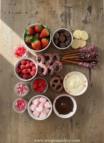 Sweets Charcuterie Board: Easy Party Dessert Platter - ingredients preparation