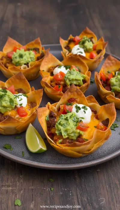 Easy Taco Cups Recipe - ready to serve