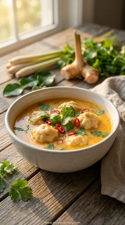 Quick and Easy Thai Coconut Curry Soup Recipe