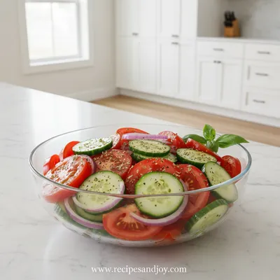 Tomato, Cucumber, and Onion Salad